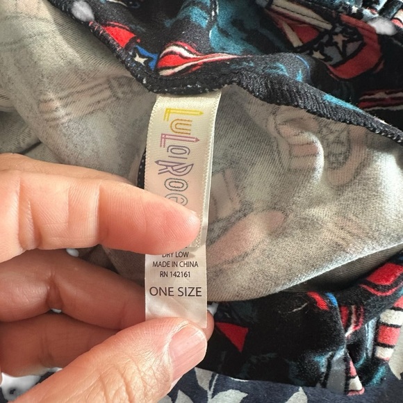 Lularoe womens OS (2-12) Patriotic USA Leggings New no tags - Picture 3 of 5
